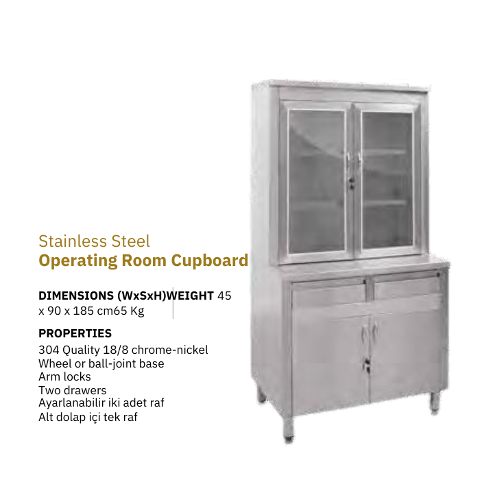 Stainless Steel  Operating Room Cupboard