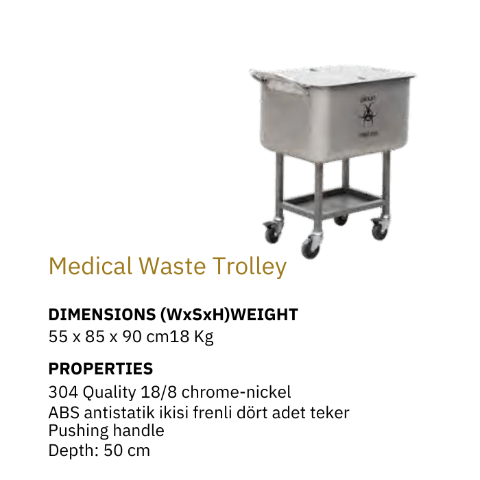 Medical Waste Trolley