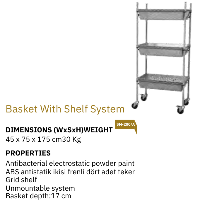 Basket With Shelf System