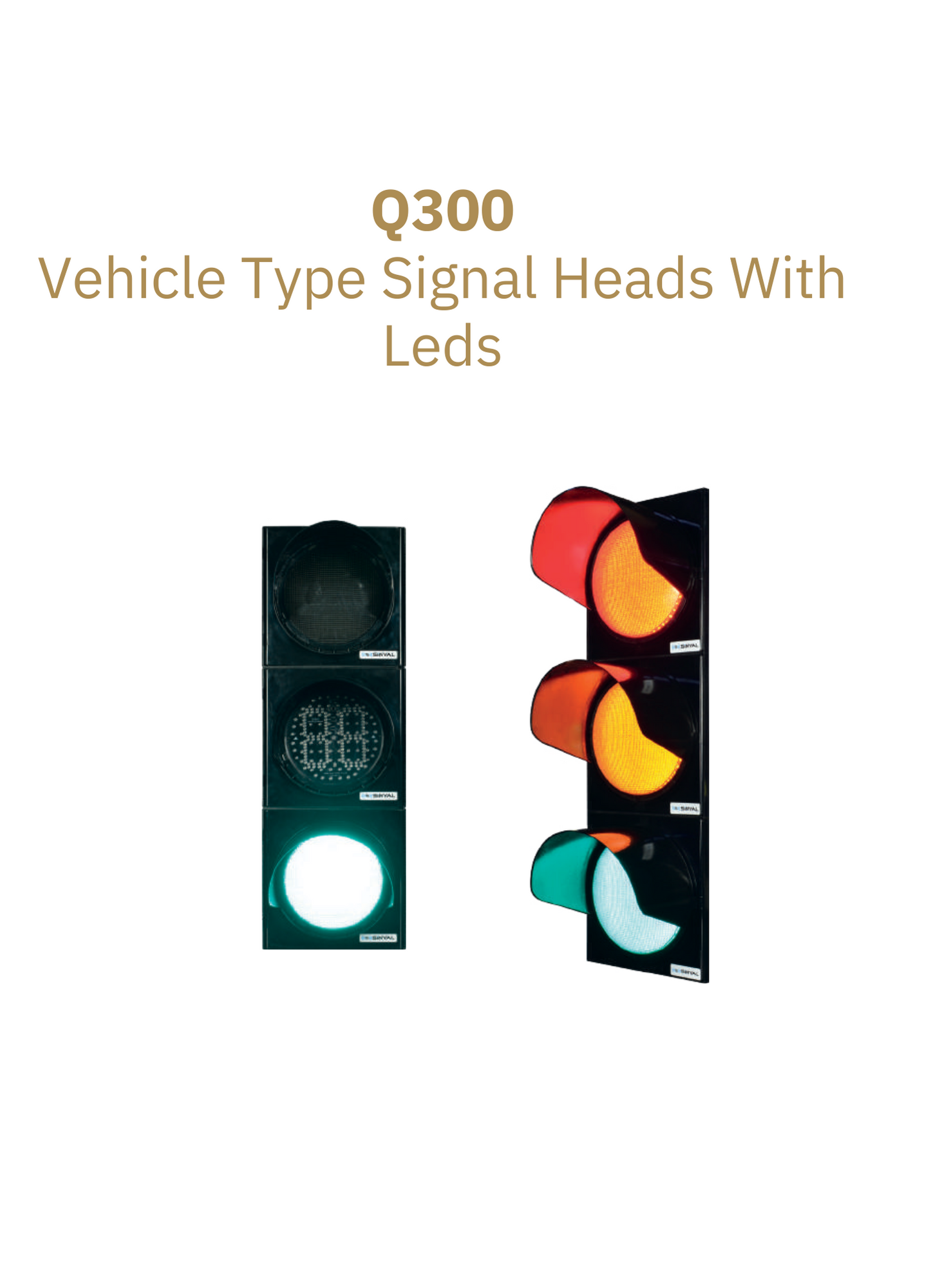 Q300 Vehicle Type Signal Heads With Leds