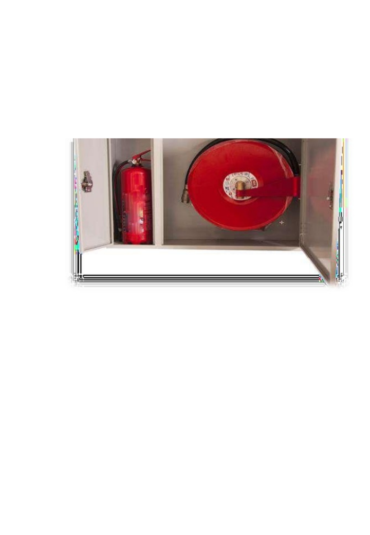 Horizontal Fire Reel Hose Cabinet with Fire Extinguisher EN671-1