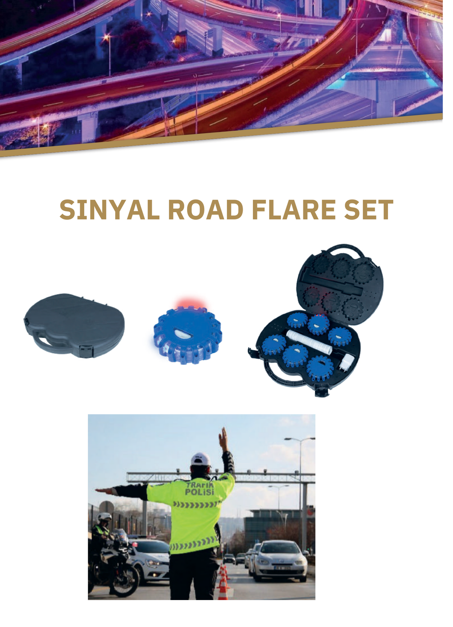 SINYAL ROAD FLARE SET