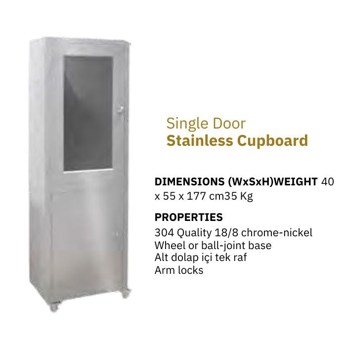 Single Door Stainless Cupboard