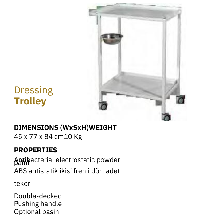 Dressing Trolley